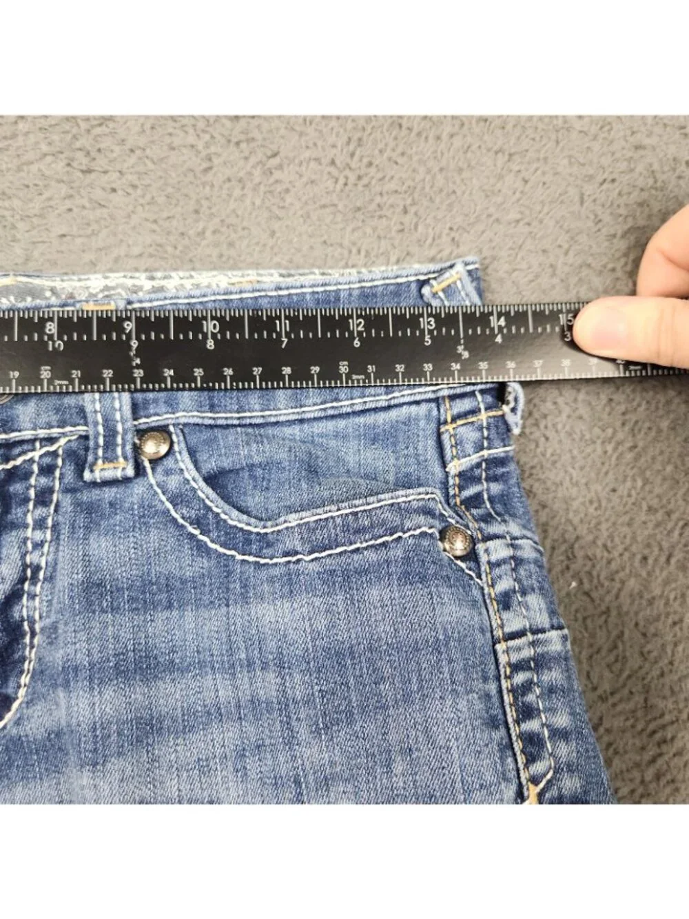 ARIAT Women's R.E.A.L. Mid Rise Stretch Original Boot Cut Jean Size 27S Riding - Picture 4 of 9